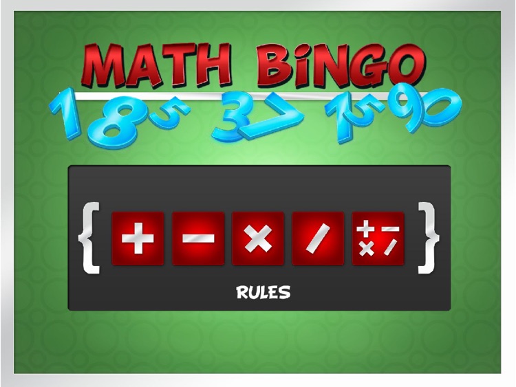 Math Bingo!