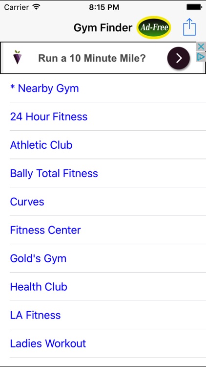 Gym Finder: Find Fitness Workout Gyms Near Me