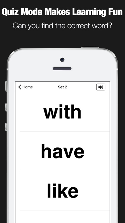 Sight Words List - Learn to Read Flashcards Games screenshot-3