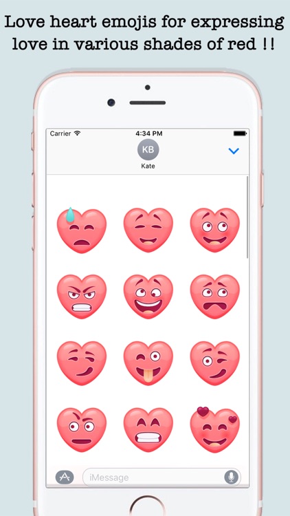 Romantic Heart Stickers For iMessage