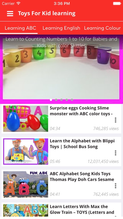 Toys kid for learning colour, number, alphabet