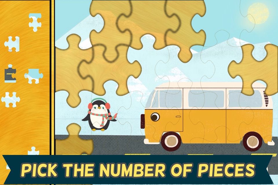 Car Games for Kids: Fun Cartoon Jigsaw Puzzles HD screenshot 4