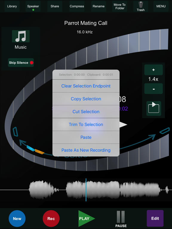 HT Recorder for iPad screenshot 2