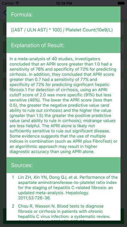 Hepatitis C Score Calculator screenshot-3