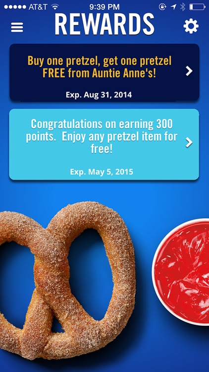 Auntie Anne's Pretzel Perks