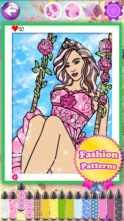 Fashion Coloring Books for Adults with Girls Games