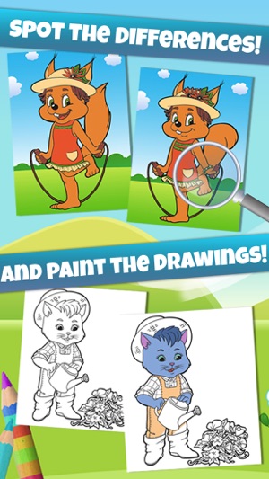 Spot the differences game and coloring pages 2 Pro(圖1)-速報App