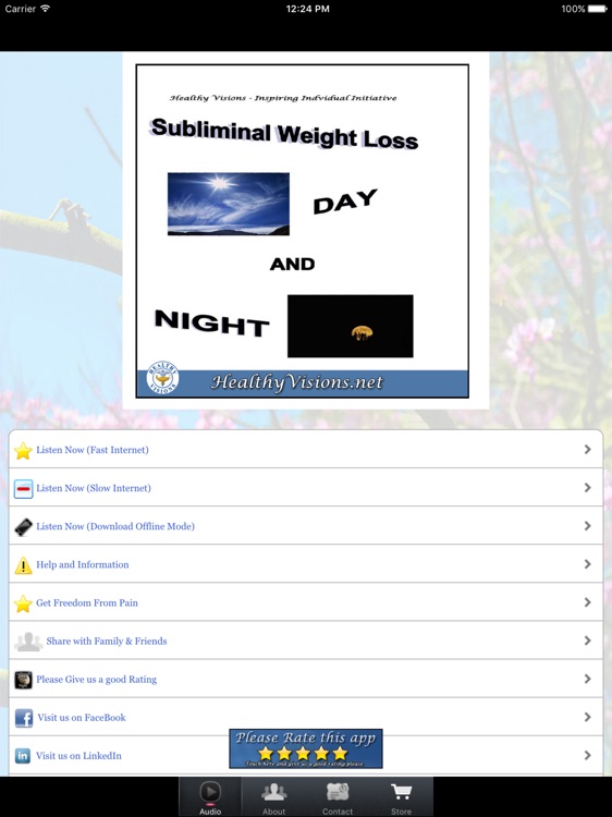 Subliminal Weight Loss Night for iPad