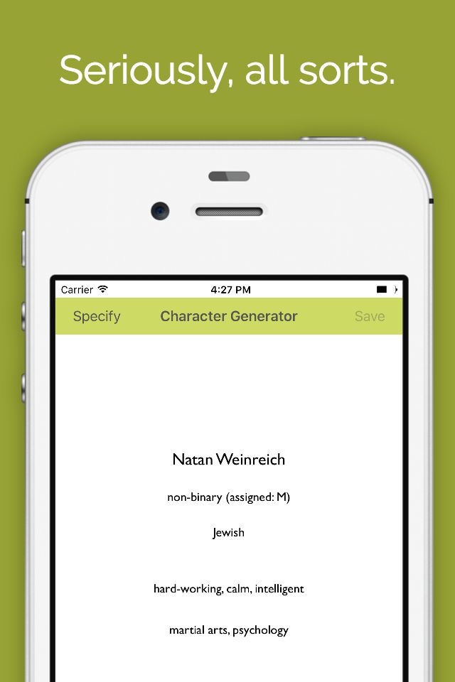 Character Generator screenshot 2