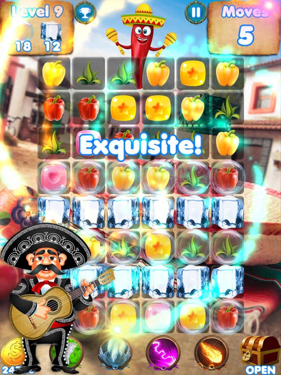 Salsa Swap - match spanish candy puzzle game screenshot 2