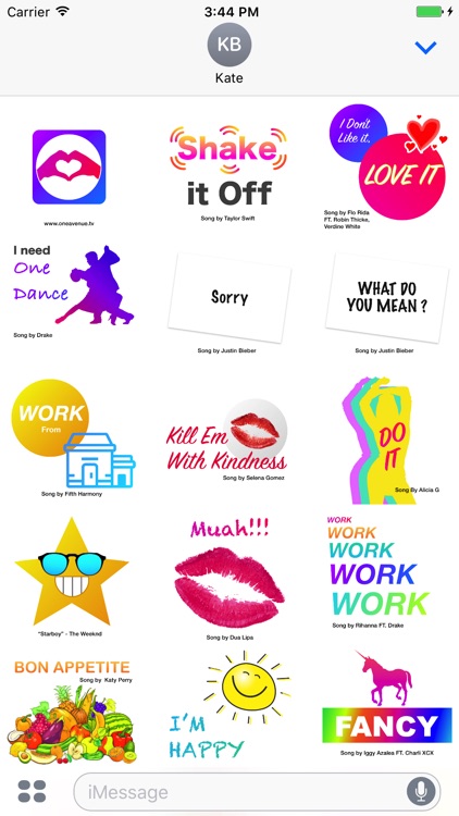OneAvenue Fanmoji - Songs in emoji style
