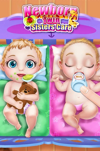 Newborn Twin Sisters Care - Fun Games screenshot 4