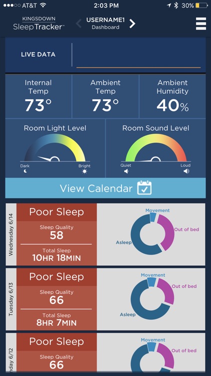Kingsdown Sleep Tracker