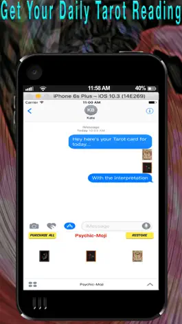 Game screenshot PsychicMoji -Your Daily Tarot Emoji Messenger App mod apk