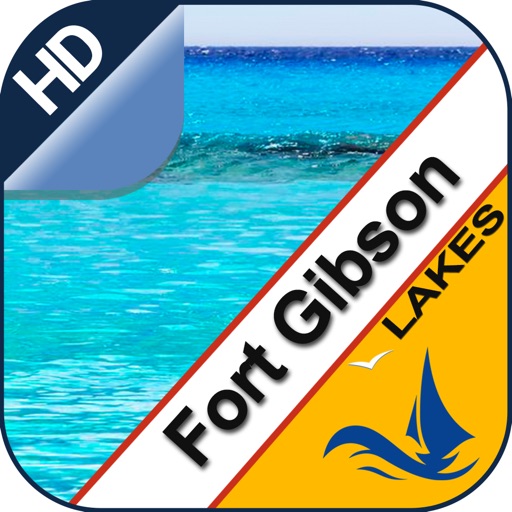 Fort Gibson Lake offline nautical fishing charts