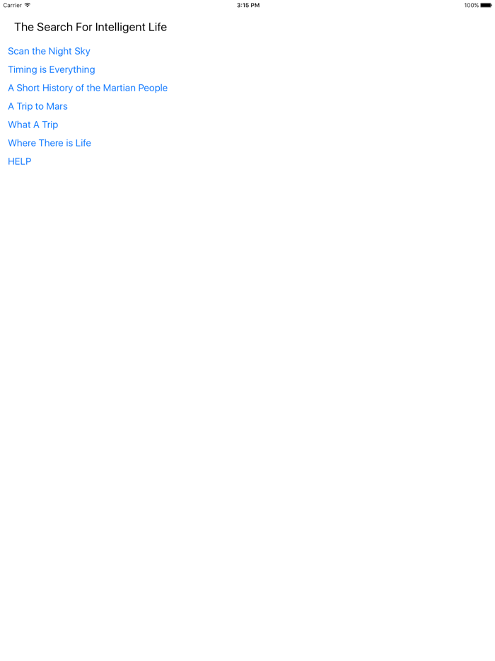 search for Intelligent Life