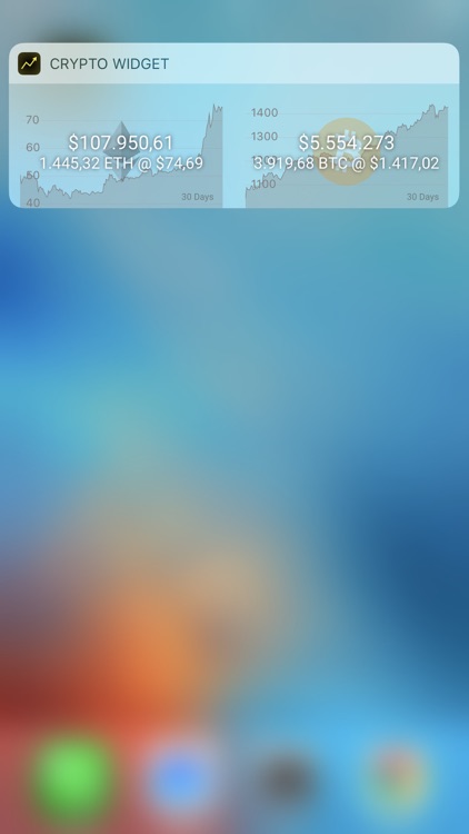 Crypto Currency Widget