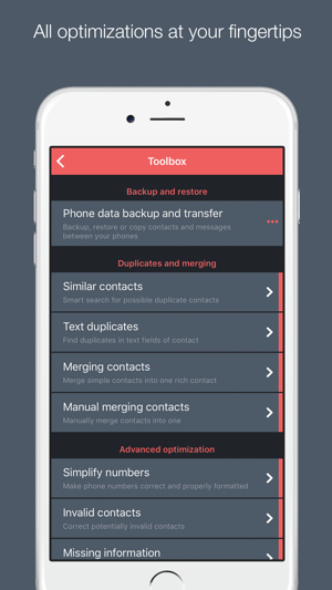 Contacts Optimizer Pro(圖4)-速報App