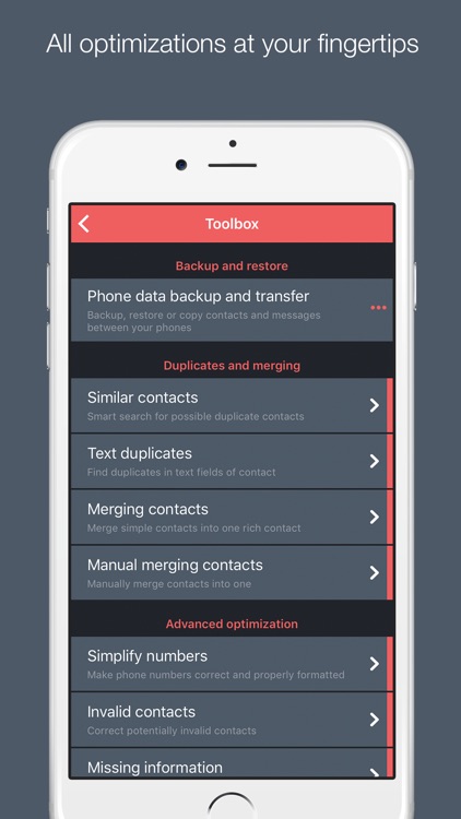 Contacts Optimizer Pro screenshot-3