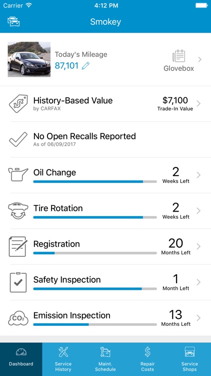 myCARFAX - Car Maintenance and Service History