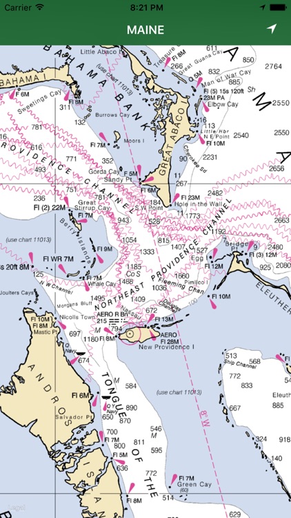 Marine : PUERTO RICO & BAHAMS GPS offline map