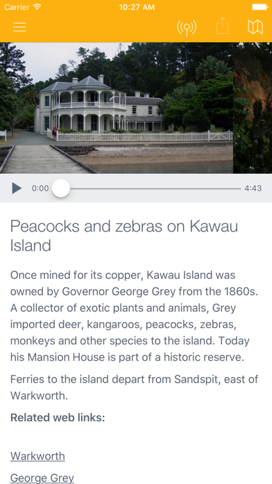 Roadside Stories - an audio tour of New Zealand screenshot 3