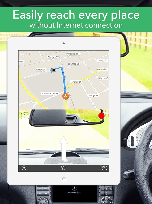Offline Map + Car Navigator on the App