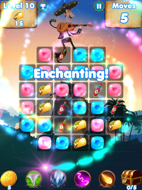 Salsa Swap - match spanish candy puzzle game screenshot 4