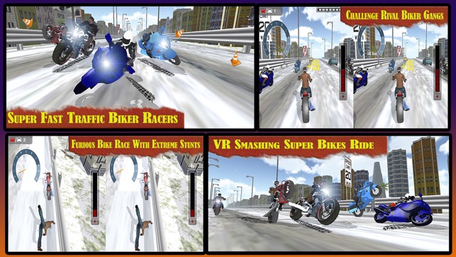 VR Heavy Bike Racer: Real Snow Highway Driver(圖1)-速報App