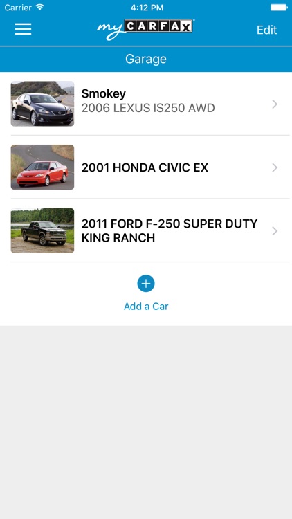 myCARFAX - Car Maintenance and Service History