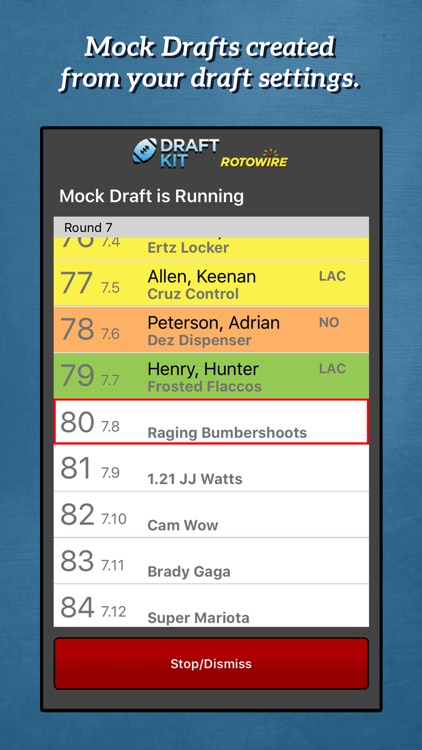 RotoWire Fantasy Football Draft Kit 2017