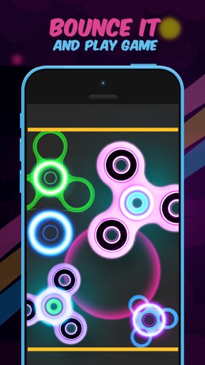 Fidget Spinner -  Tap to Bounce Simulato