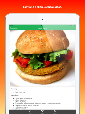 Fit Meals - healthy recipes and diet ingredients screenshot 2