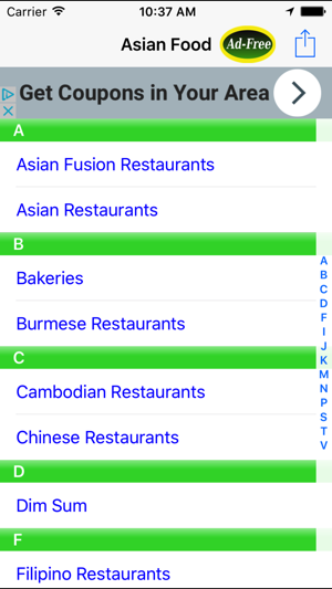 Asian Food Restaurant Finder Nearby