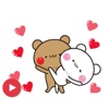 Animated Love Story Of Bears Stickers