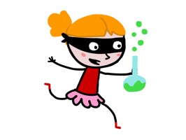 A fun animated sticker pack featuring the Super Science Girls