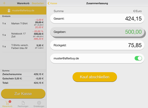 Afterbuy Kassensystem screenshot 3