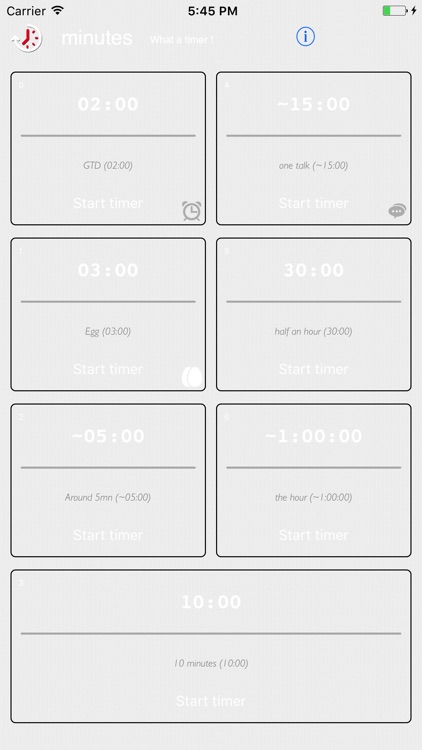 Minutes - Multiple Timers (and Stopwatches)