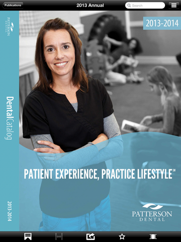 Screenshot of Patterson Dental Digital Publications