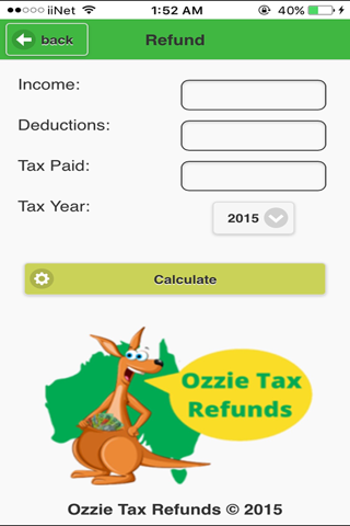 Ozzie Tax Refunds screenshot 2