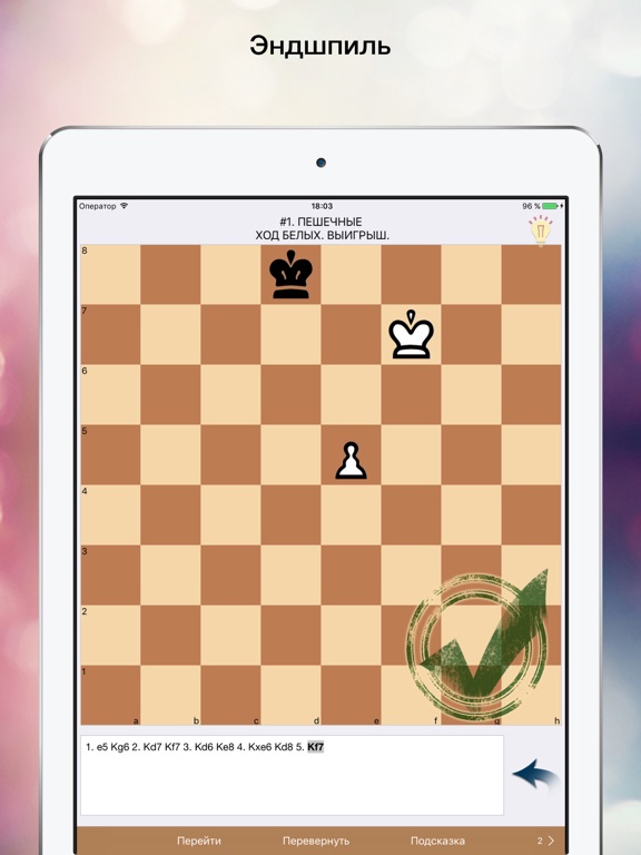 Шахматный Практикум. Эндшпиль на iPad