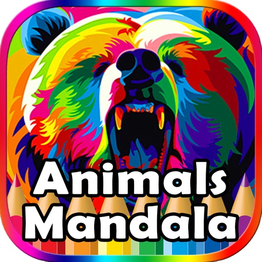 Animals Mandala Coloring Pages for Stress Relief