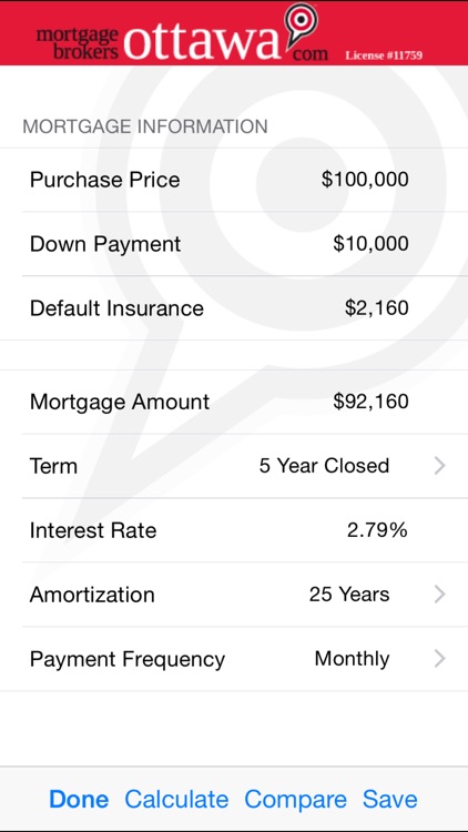 Mortgage Brokers Ottawa - Mortgage Calculator screenshot-3