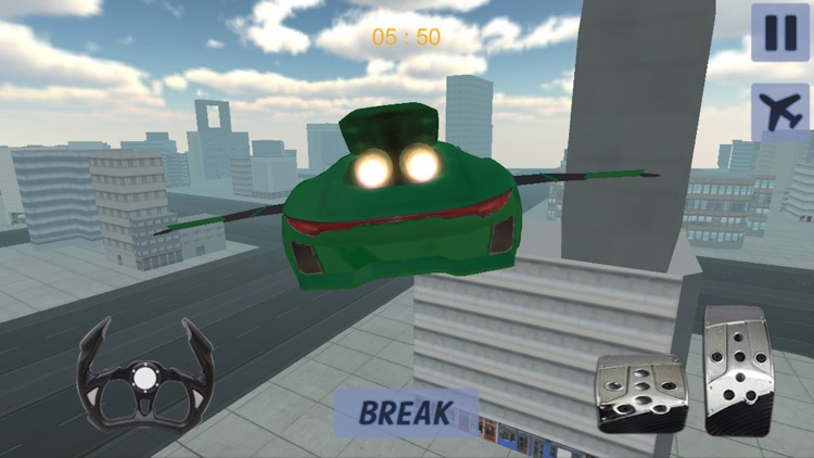 Racing Sports Flying Car Stunt Game