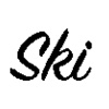 8-Bit Ski Stickers