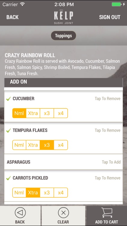 Kelp Sushi Joint App screenshot-3