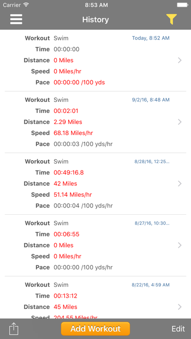 Swim Speeds - Track and log your workouts screenshot 4