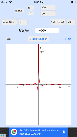 Graphing calculator and function plotter