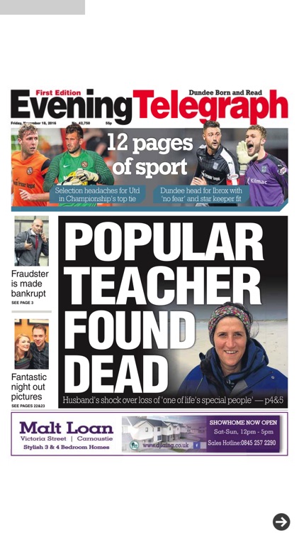 The Evening Telegraph First Edition