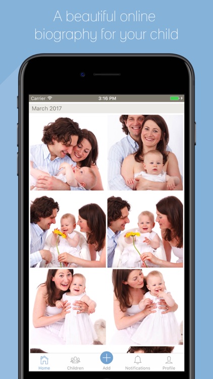 MyBabyBio: Online Baby Diary